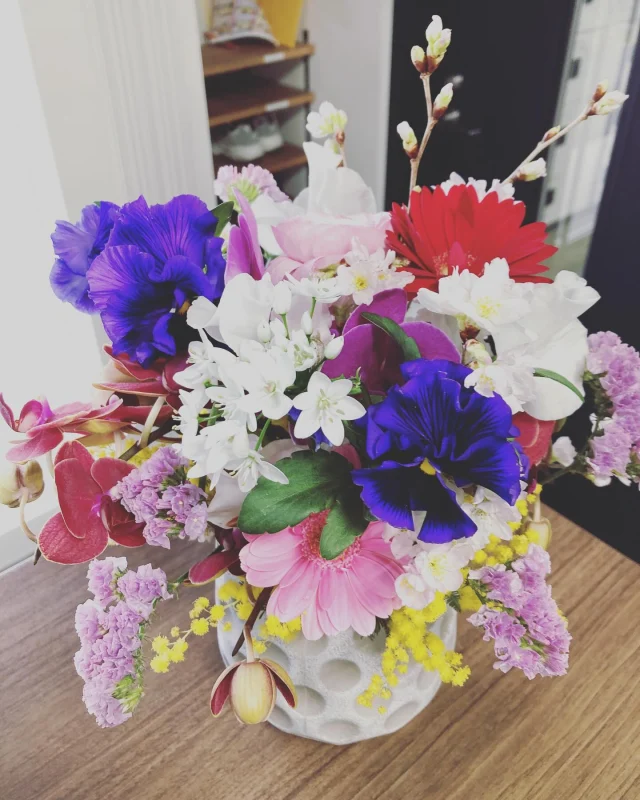 今週のお花が届きました。早くも桜のアレンジ🌸もうすぐ春です。
#プラスコーポレーション #プラスコーポレーションの話 #おはなすきな人と繋がりたい #お花 #花のある暮らし #グリーンポットふじたに